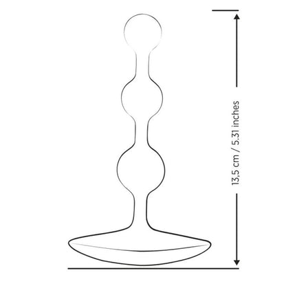 ROMP - AMP CONTAS ANAL DE SILICONE FLEXÍVEIS ROXAS 12,5 CM ROXAS - Infernum Store