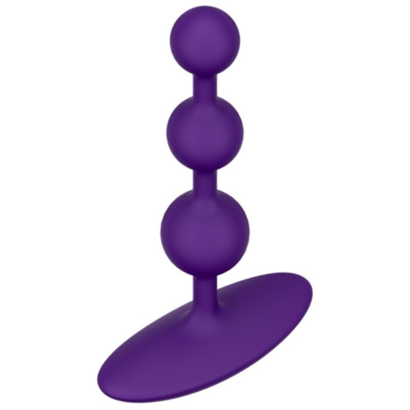 ROMP - AMP CONTAS ANAL DE SILICONE FLEXÍVEIS ROXAS 12,5 CM ROXAS - Infernum Store