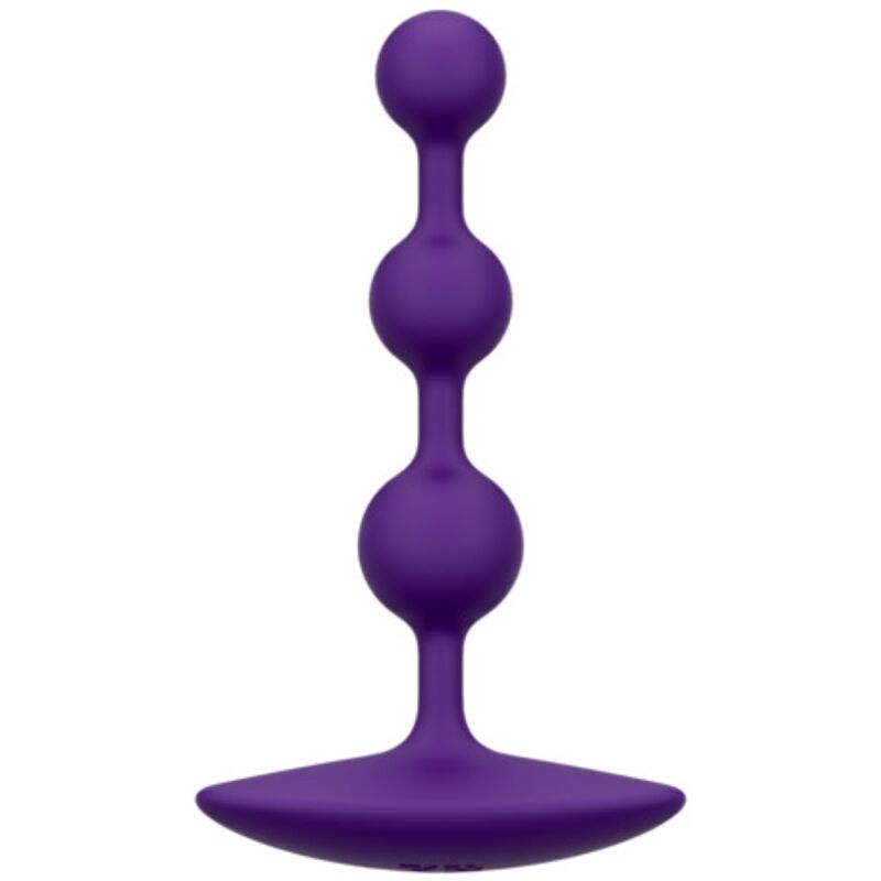ROMP - AMP CONTAS ANAL DE SILICONE FLEXÍVEIS ROXAS 12,5 CM ROXAS - Infernum Store
