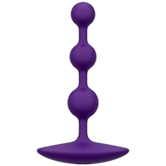 ROMP - AMP CONTAS ANAL DE SILICONE FLEXÍVEIS ROXAS 12,5 CM ROXAS - Infernum Store