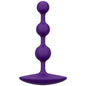ROMP - AMP CONTAS ANAL DE SILICONE FLEXÍVEIS ROXAS 12,5 CM ROXAS - Infernum Store