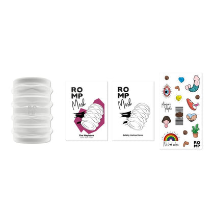 ROMP - MOSH MASTURBADOR MASCULINO TRANSPARENTE COM BAINHA REVERSÍVEL DE 6 CM - Infernum Store