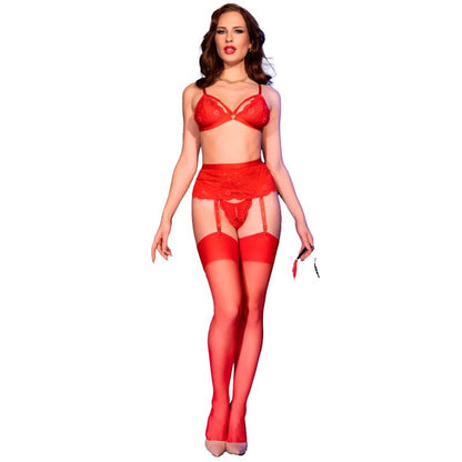 CHILIROSE - CR 4895 CONJUNTO 5 PEÇAS VERMELHO M - Infernum Store