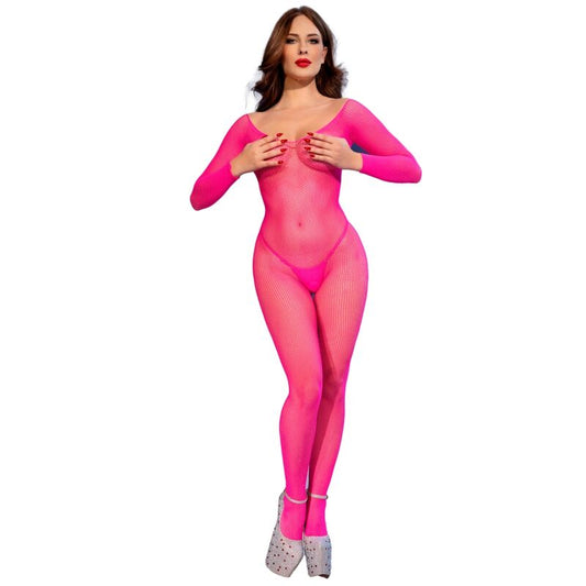 CHILIROSE - CR 4894 MEIA-CALÇA DE MALHA ROSA NEON P/M - Infernum Store