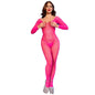 CHILIROSE - CR 4894 MEIA-CALÇA DE MALHA ROSA NEON P/M - Infernum Store
