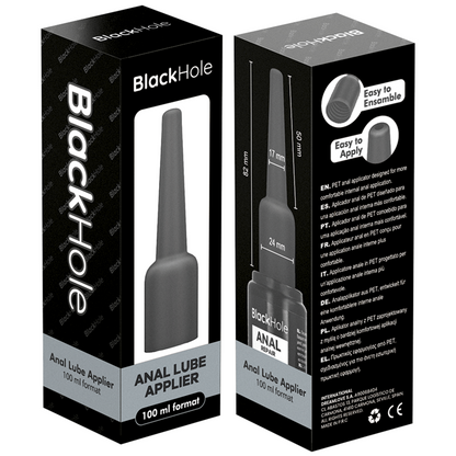 BLACK HOLE - APLICADOR DE LUBRIFICANTE ANAL TAMANHO G 100 ML - Infernum Store