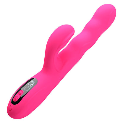 PRETTY LOVE - VIBRADOR COELHO MULTIFUNCIONAL DE INVERNO COM DISPLAY DE LED ROSA - Infernum Store