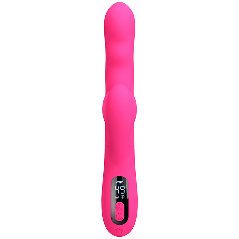 PRETTY LOVE - VIBRADOR COELHO MULTIFUNCIONAL DE INVERNO COM DISPLAY DE LED ROSA - Infernum Store