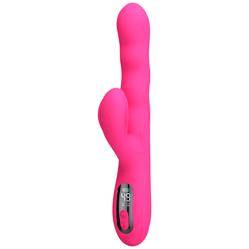 PRETTY LOVE - VIBRADOR COELHO MULTIFUNCIONAL DE INVERNO COM DISPLAY DE LED ROSA - Infernum Store