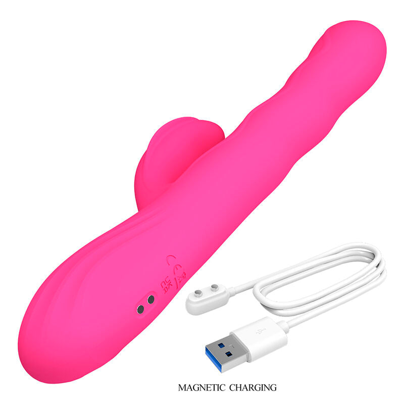 PRETTY LOVE - VIBRADOR COELHO MULTIFUNCIONAL DE INVERNO COM DISPLAY DE LED ROSA - Infernum Store