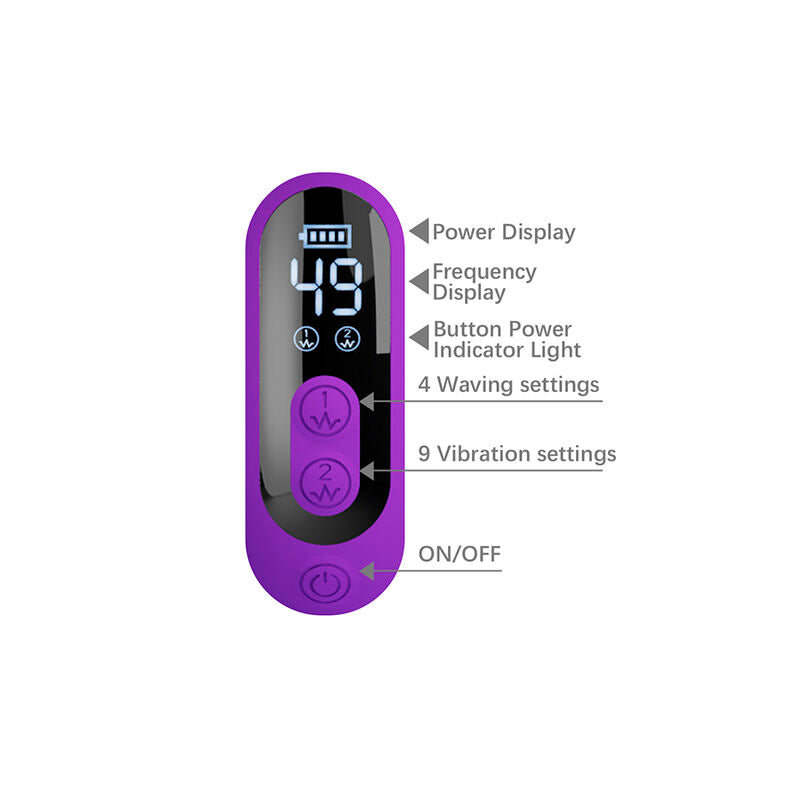 PRETTY LOVE - VIBRADOR SABIEN RABBIT COM ESTIMULAÇÃO POR TOQUE E LED ROXO - Infernum Store