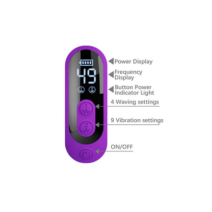 PRETTY LOVE - VIBRADOR SABIEN RABBIT COM ESTIMULAÇÃO POR TOQUE E LED ROXO - Infernum Store