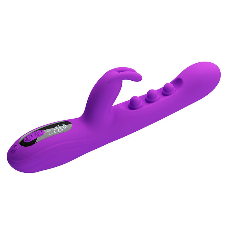 PRETTY LOVE - VIBRADOR SABIEN RABBIT COM ESTIMULAÇÃO POR TOQUE E LED ROXO - Infernum Store
