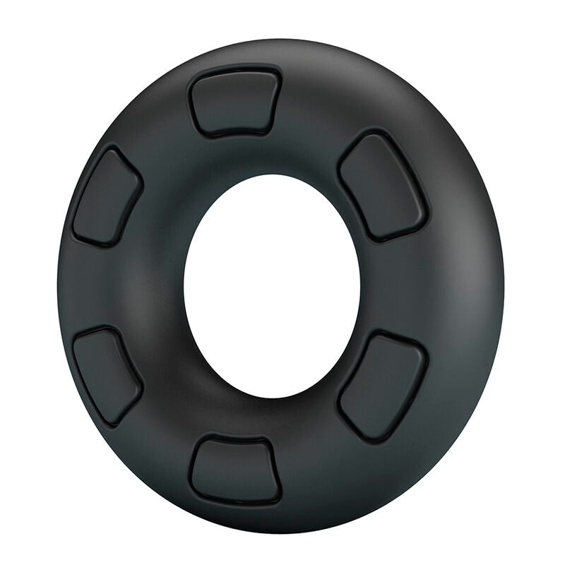 CRAZY BULL - ANEL PENIANO DE SILICONE SUPER MACIO BERTRAM PRETO - Infernum Store