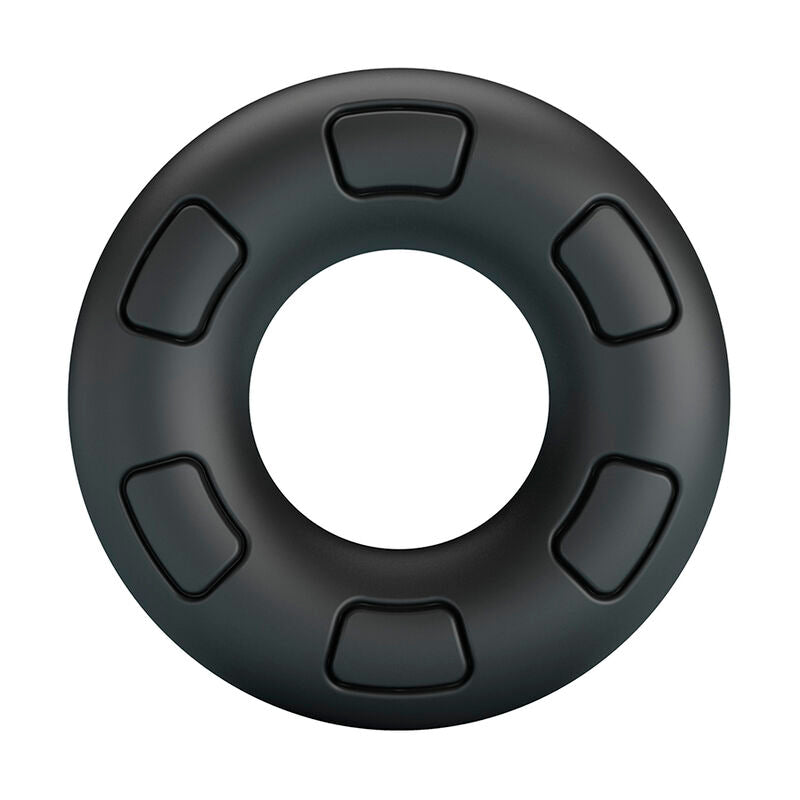 CRAZY BULL - ANEL PENIANO DE SILICONE SUPER MACIO BERTRAM PRETO - Infernum Store
