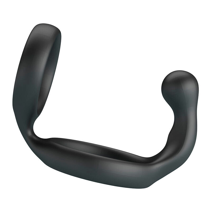 CRAZY BULL - ANEL DUPLO FLORIAN PARA PÊNIS E TESTÍCULOS PRETO - Infernum Store