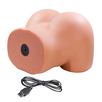 CRAZY BULL - JULIA XXL MASTURBADOR VIBRATÓRIO DUPLO VAGINAL E ANAL FLESH - Infernum Store