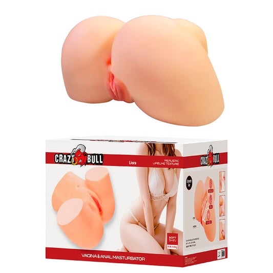 CRAZY BULL - LIORA XXL MASTURBADOR VAGINAL E ANAL DUPLO - Infernum Store