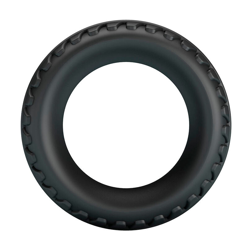CRAZY BULL - ANEL PENIANO DE SILICONE TEXTURIZADO MERRITT PRETO - Infernum Store