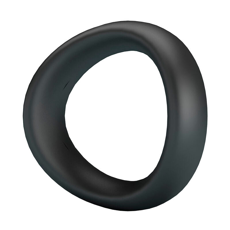 CRAZY BULL - ANEL PENIANO ERGONÔMICO DE SILICONE VALEN PRETO - Infernum Store