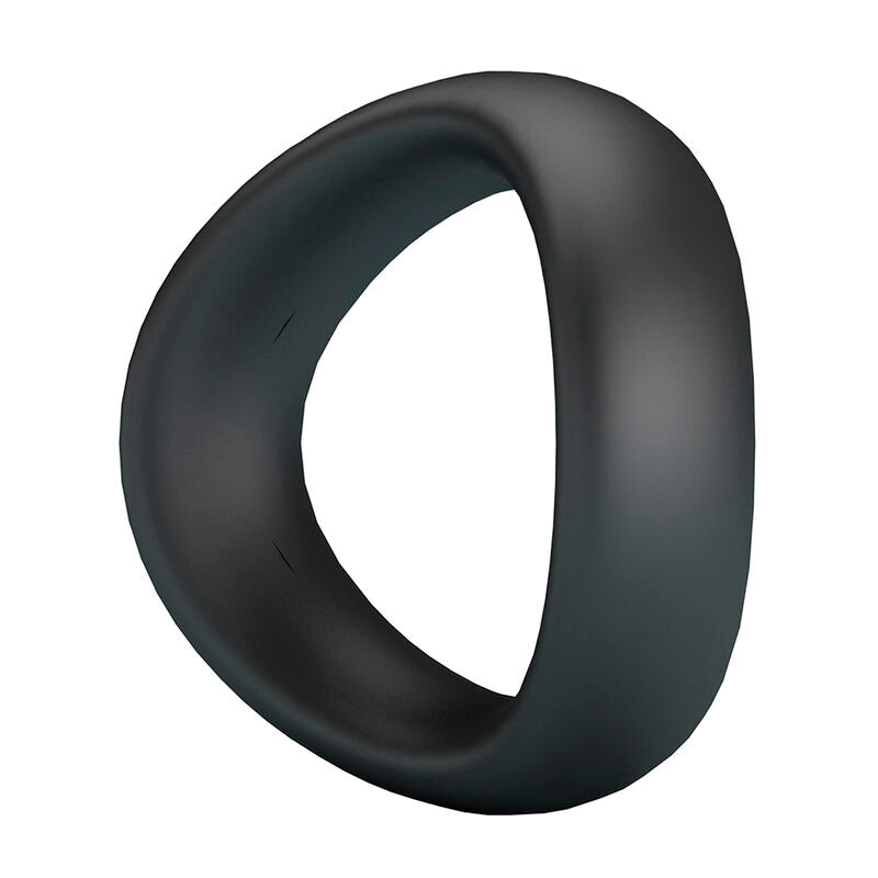 CRAZY BULL - ANEL PENIANO ERGONÔMICO DE SILICONE VALEN PRETO - Infernum Store