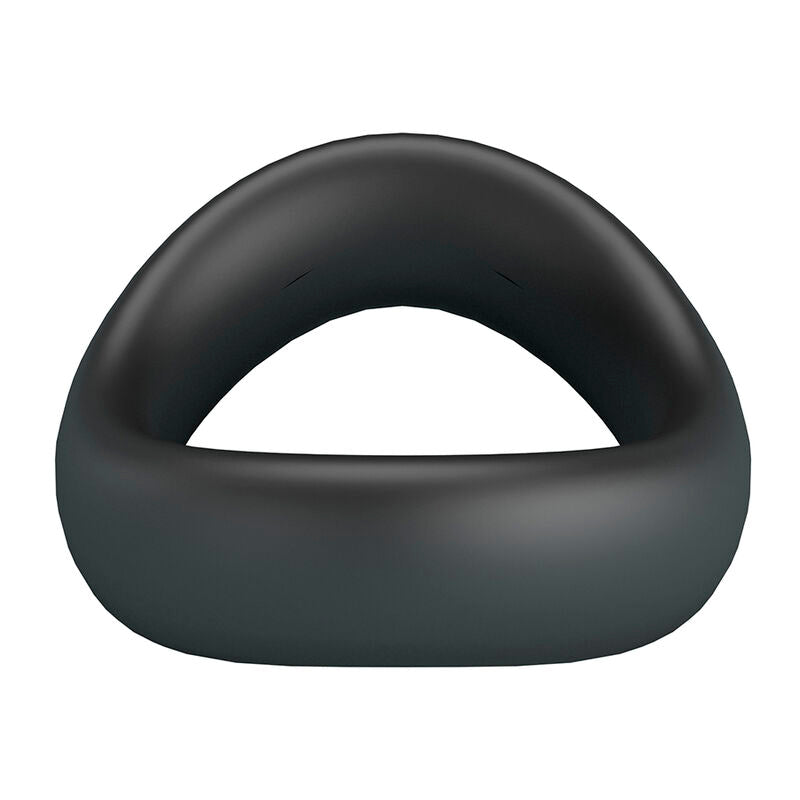 CRAZY BULL - ANEL PENIANO ERGONÔMICO DE SILICONE VALEN PRETO - Infernum Store