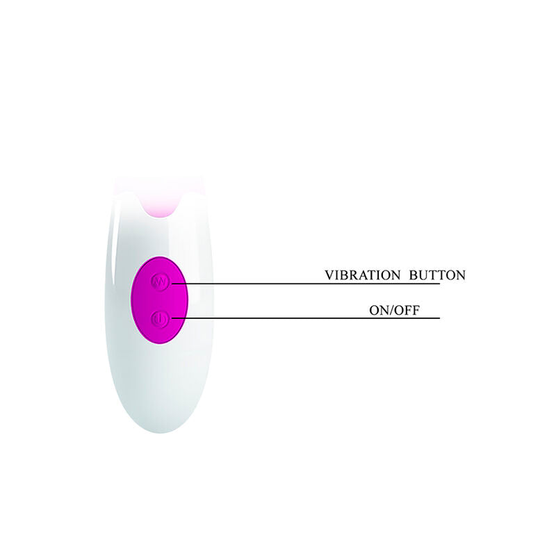 PRETTY LOVE - BUTTERFLY KISS VIBRADOR COELHO COM 30 FUNÇÕES ROXO - Infernum Store