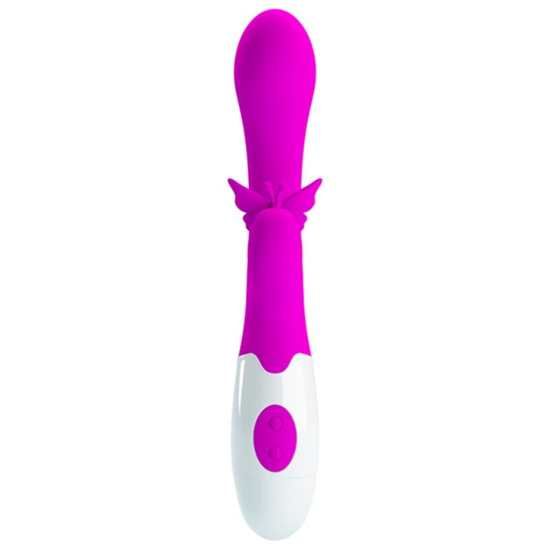 PRETTY LOVE - BUTTERFLY KISS VIBRADOR COELHO COM 30 FUNÇÕES ROXO - Infernum Store