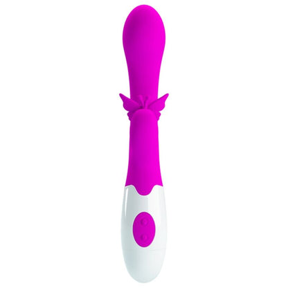 PRETTY LOVE - BUTTERFLY KISS VIBRADOR COELHO COM 30 FUNÇÕES ROXO - Infernum Store