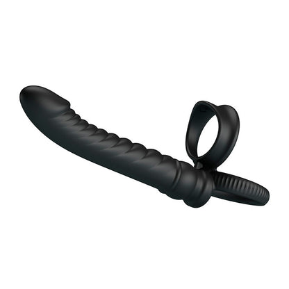 PRETTY LOVE - VIBRADOR ANAL MERRITT COM ANEL E VIBRAÇÃO PRETO - Infernum Store