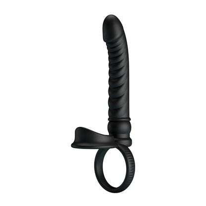 PRETTY LOVE - VIBRADOR ANAL MERRITT COM ANEL E VIBRAÇÃO PRETO - Infernum Store