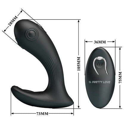 PRETTY LOVE - VIBRADOR DE PRÓSTATA MIRABELLE COM CONTROLE REMOTO - Infernum Store