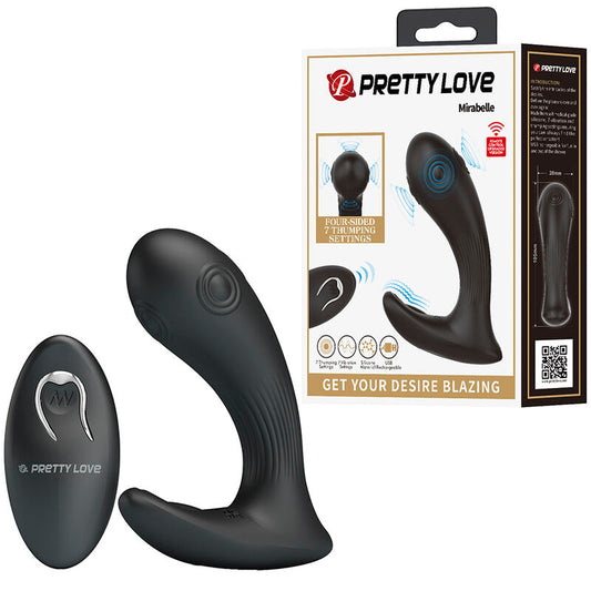 PRETTY LOVE - VIBRADOR DE PRÓSTATA MIRABELLE COM CONTROLE REMOTO - Infernum Store