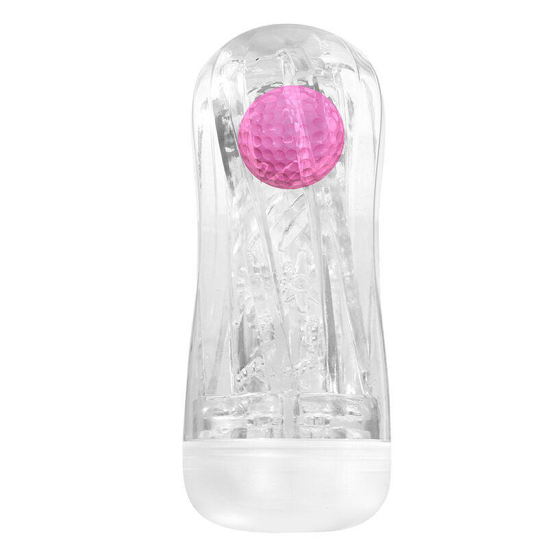 PRETTY LOVE - COPO DE MASTURBAÇÃO TEXTURIZADO 360º TRANSPARENTE - Infernum Store