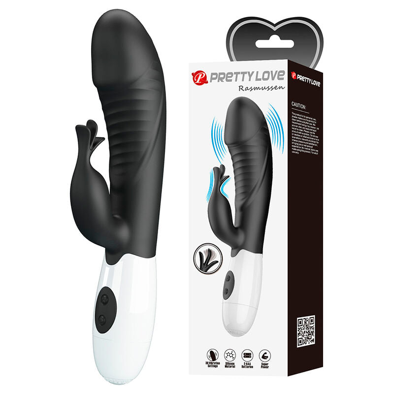 PRETTY LOVE - RASMUSSEN VIBRADOR COELHO COM 30 FUNÇÕES PRETO - Infernum Store