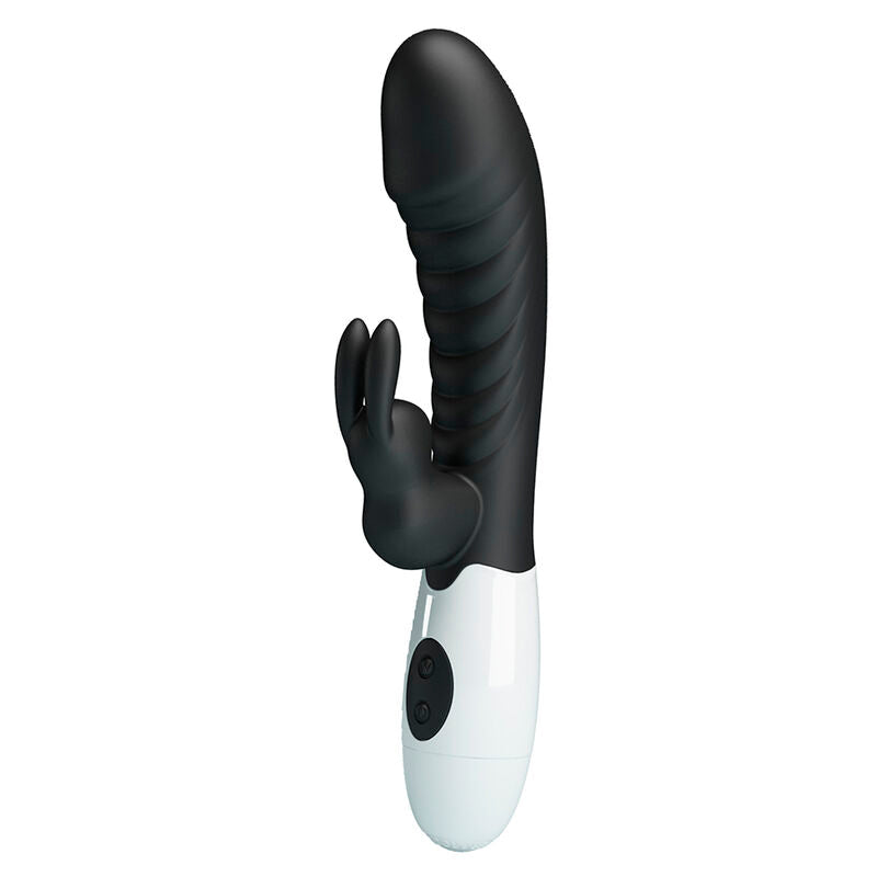 PRETTY LOVE - VIBRADOR COELHO NAUGHTY BUNNY COM 30 FUNÇÕES PRETO - Infernum Store
