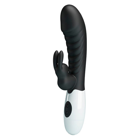 PRETTY LOVE - VIBRADOR COELHO NAUGHTY BUNNY COM 30 FUNÇÕES PRETO - Infernum Store