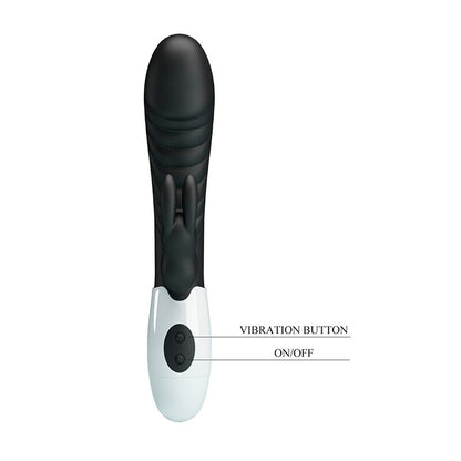 PRETTY LOVE - VIBRADOR COELHO NAUGHTY BUNNY COM 30 FUNÇÕES PRETO - Infernum Store