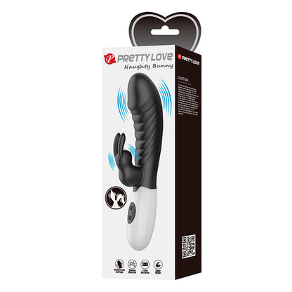 PRETTY LOVE - VIBRADOR COELHO NAUGHTY BUNNY COM 30 FUNÇÕES PRETO - Infernum Store