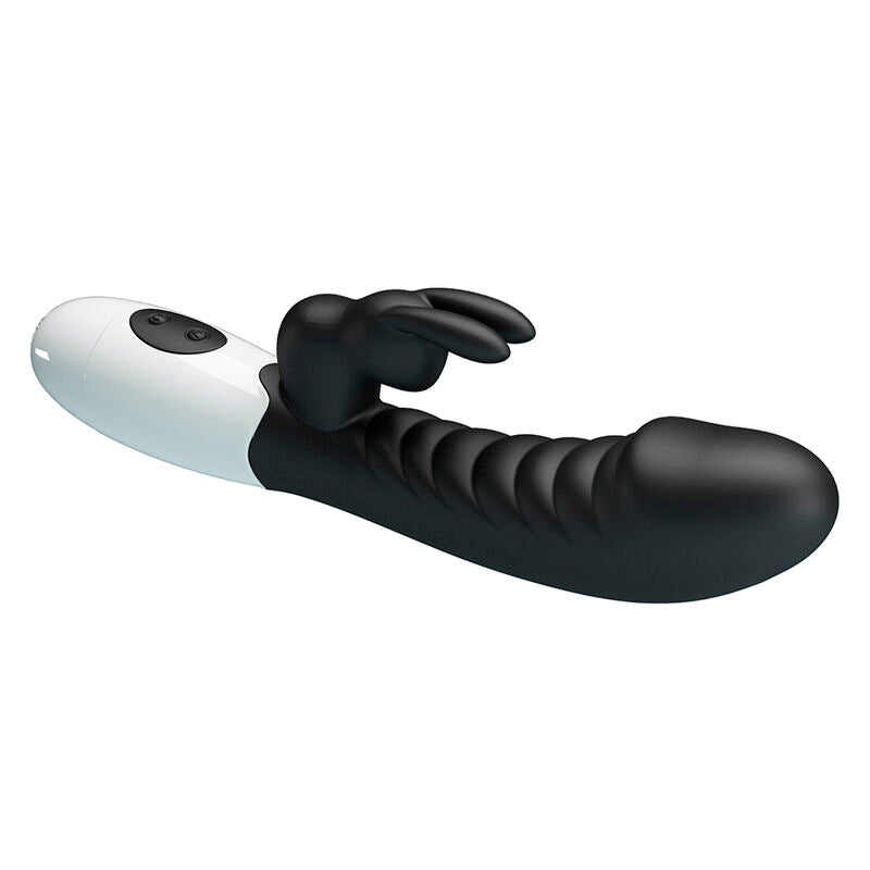 PRETTY LOVE - VIBRADOR COELHO NAUGHTY BUNNY COM 30 FUNÇÕES PRETO - Infernum Store