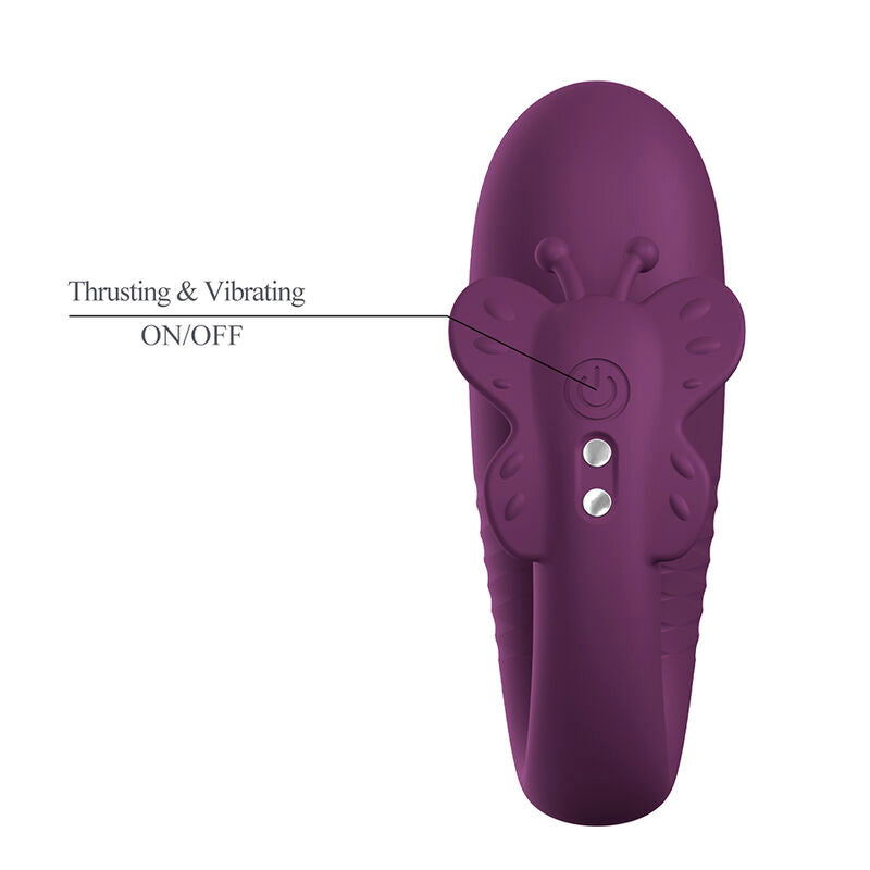 PRETTY LOVE - VIBRADOR DE OVO COM ACIONAMENTO POR APLICATIVO KLAY ROXO - Infernum Store