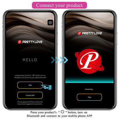 PRETTY LOVE - VIBRADOR DE OVO COM ACIONAMENTO POR APLICATIVO KLAY ROXO - Infernum Store