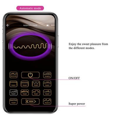 PRETTY LOVE - VIBRADOR DE OVO COM ACIONAMENTO POR APLICATIVO KLAY ROXO - Infernum Store