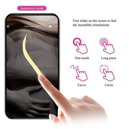 PRETTY LOVE - VIBRADOR DE OVO COM ACIONAMENTO POR APLICATIVO KLAY ROXO - Infernum Store