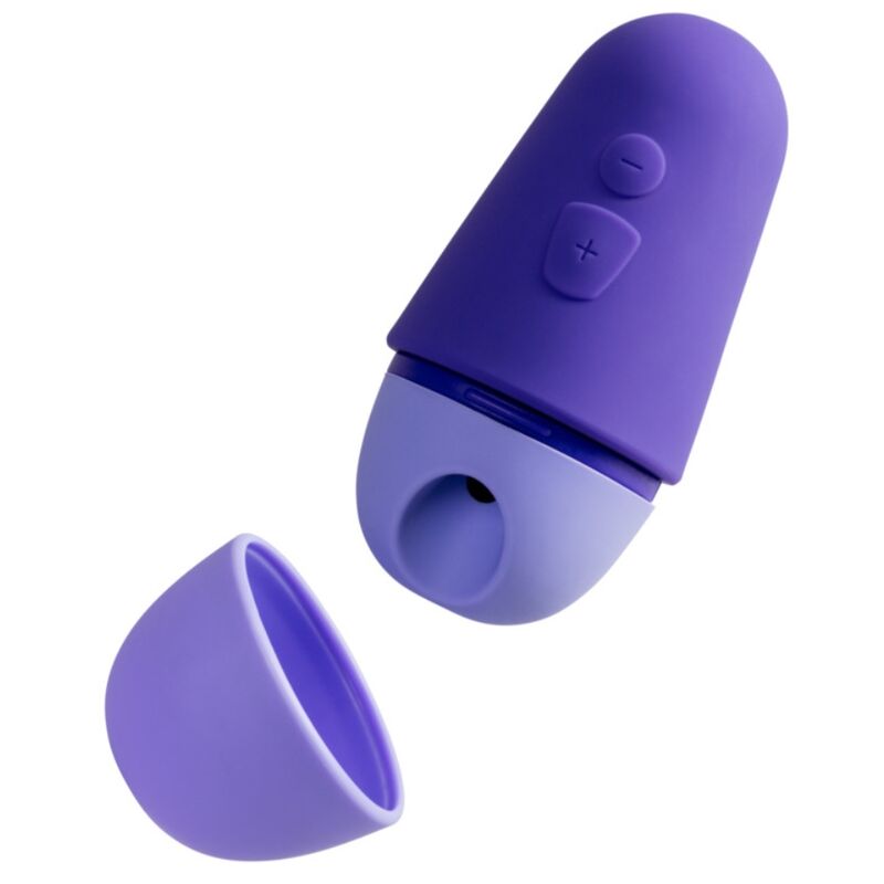 ROMP - FREE X Estimulador Clitoriano com Tampa, 10 Níveis, Recarregável, Roxo - Infernum Store