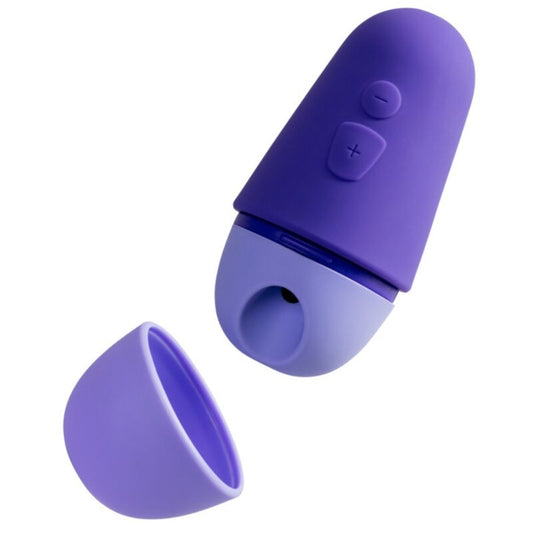 ROMP - FREE X Estimulador Clitoriano com Tampa, 10 Níveis, Recarregável, Roxo - Infernum Store