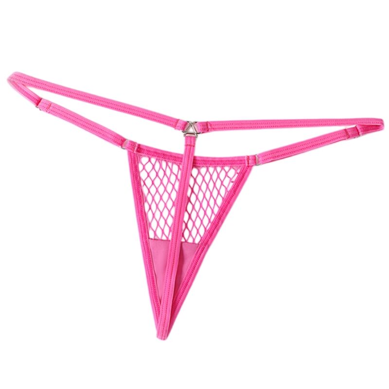 CHILIROSE - CR 4856 MICRO TANGA REJILLA NEON ROSA L/XL - Infernum Store