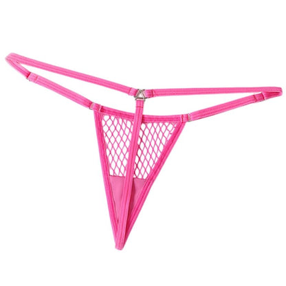 CHILIROSE - CR 4856 MICRO TANGA REJILLA NEON ROSA L/XL - Infernum Store