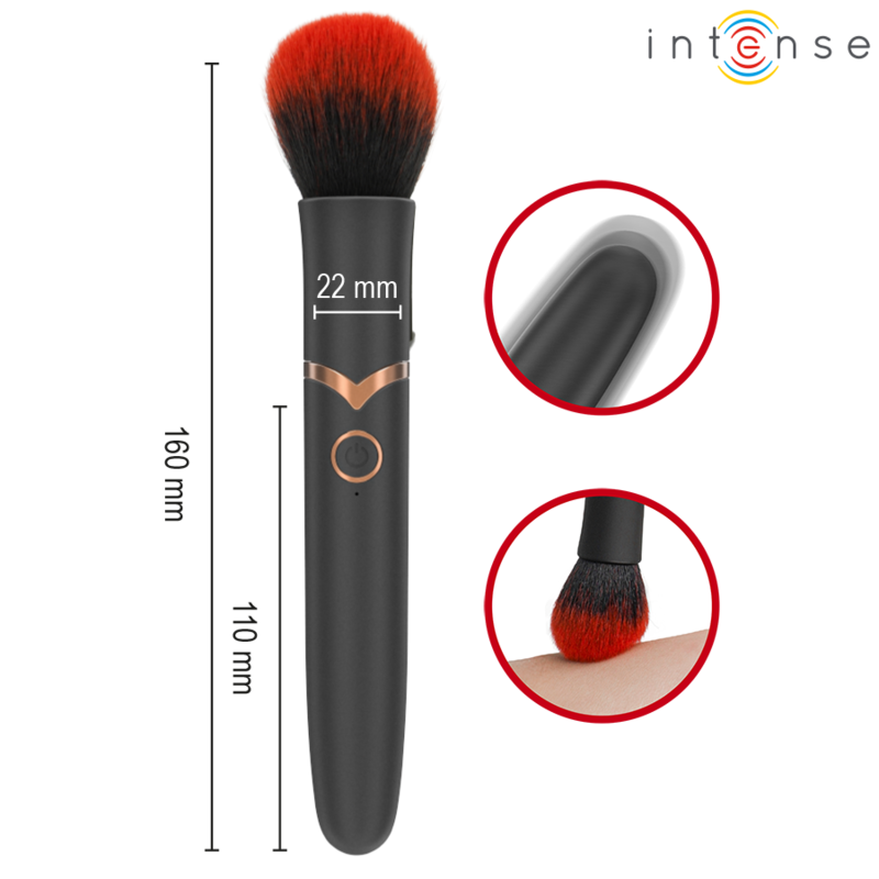 INTENSE - EMILIA ESCOVA VIBRATÓRIA 10 VIBRAÇÕES 16 CM - Infernum Store