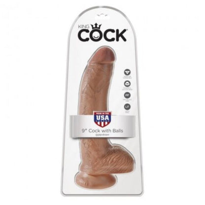 KING COCK - DILDO REALISTA COM TESTÍCULOS 22,8 CM - Infernum Store